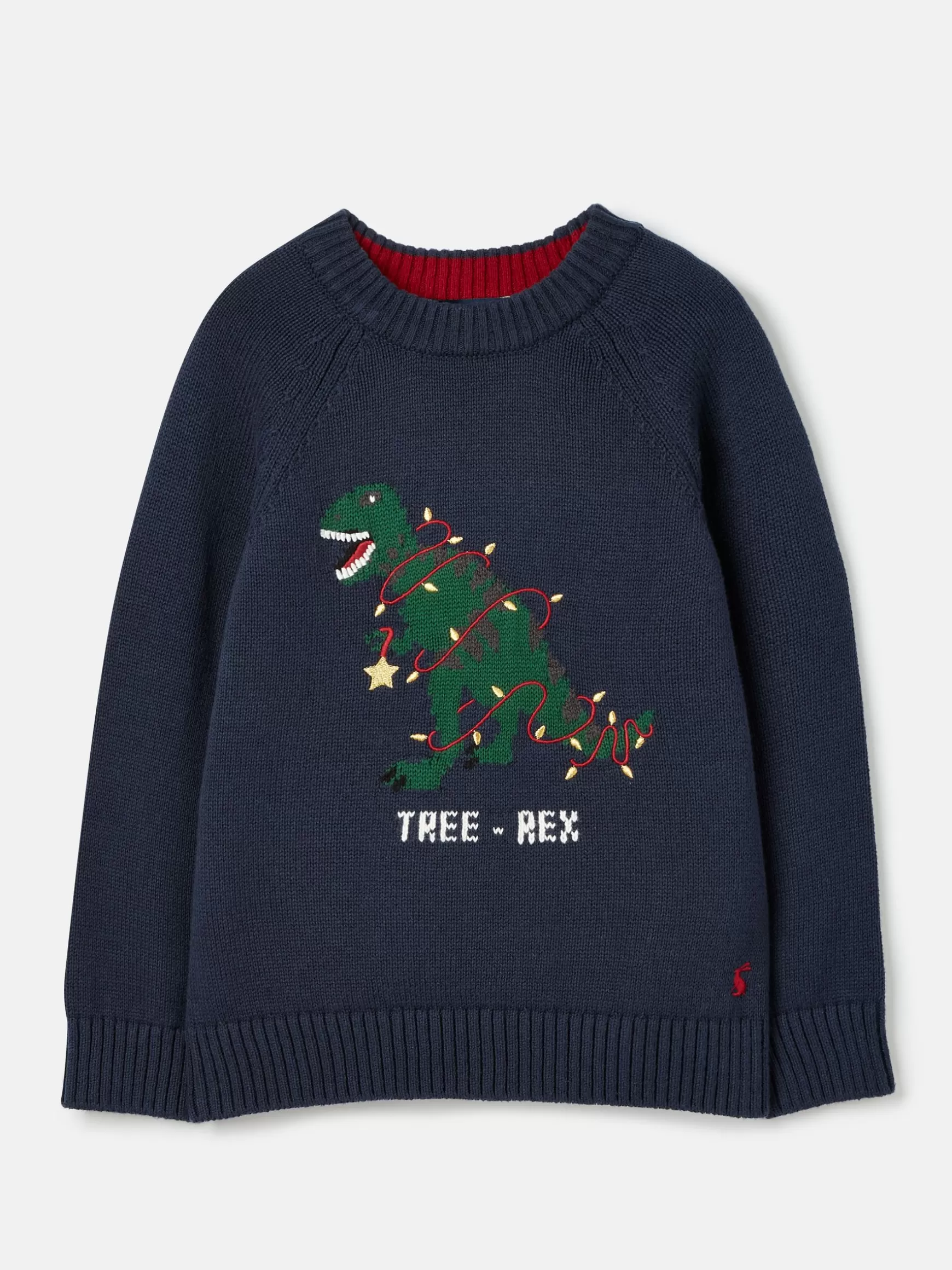 The Cracking Knit Navy Blue Festive Knitted Jumper^Joules Online