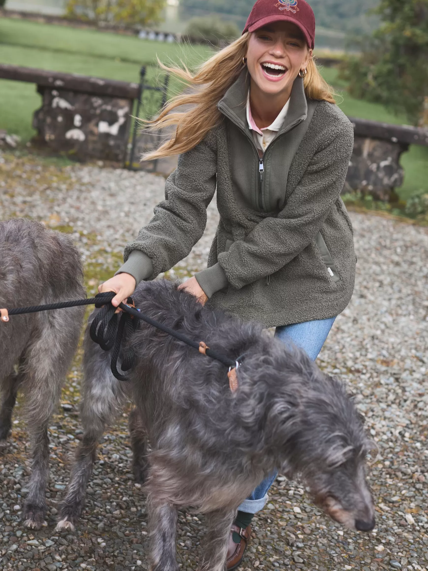 Thurleston Khaki Green Borg Fleece^Joules Fashion