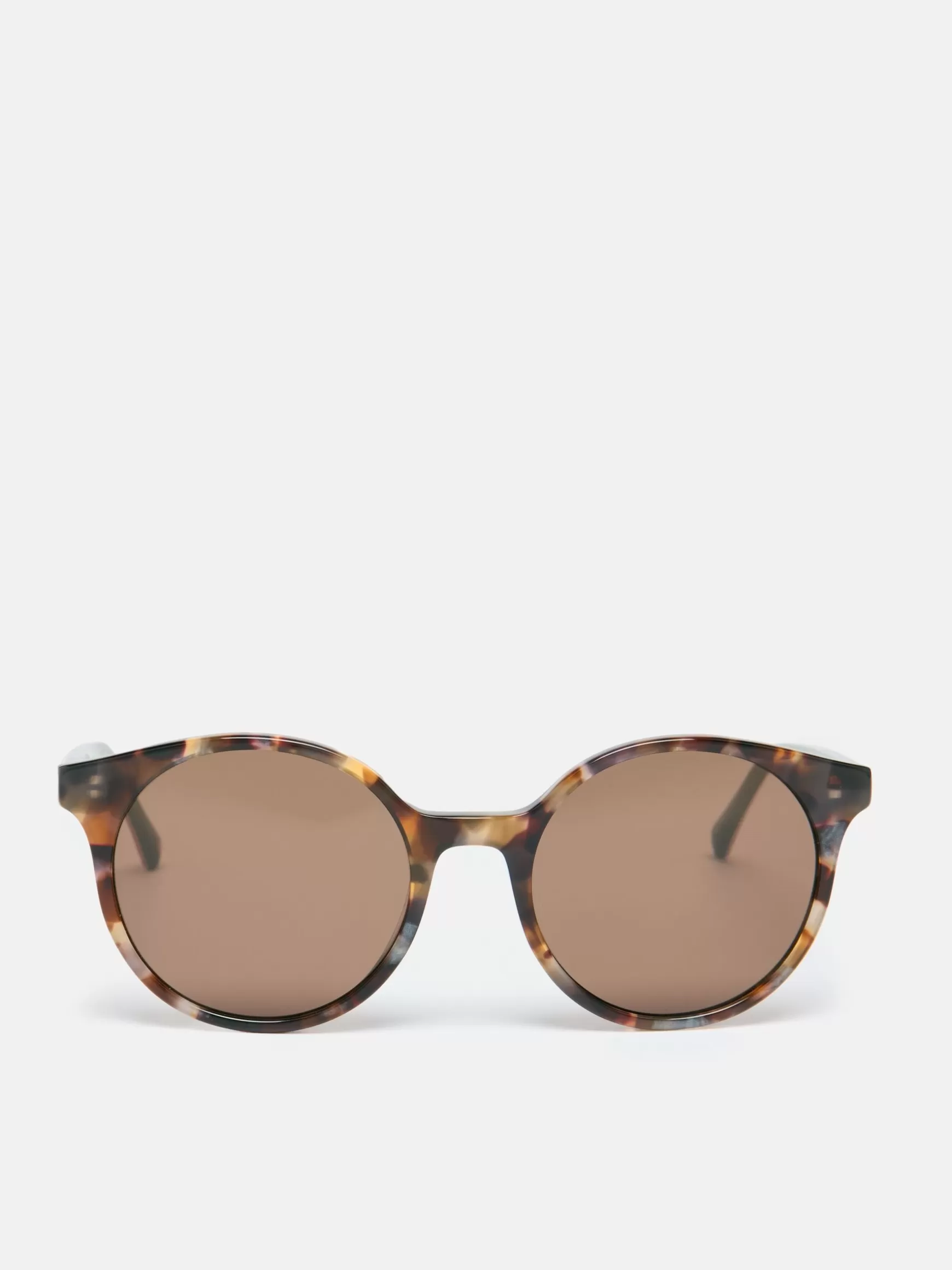 Tortoiseshell Print Round Rimmed Sunglasses^Joules Online