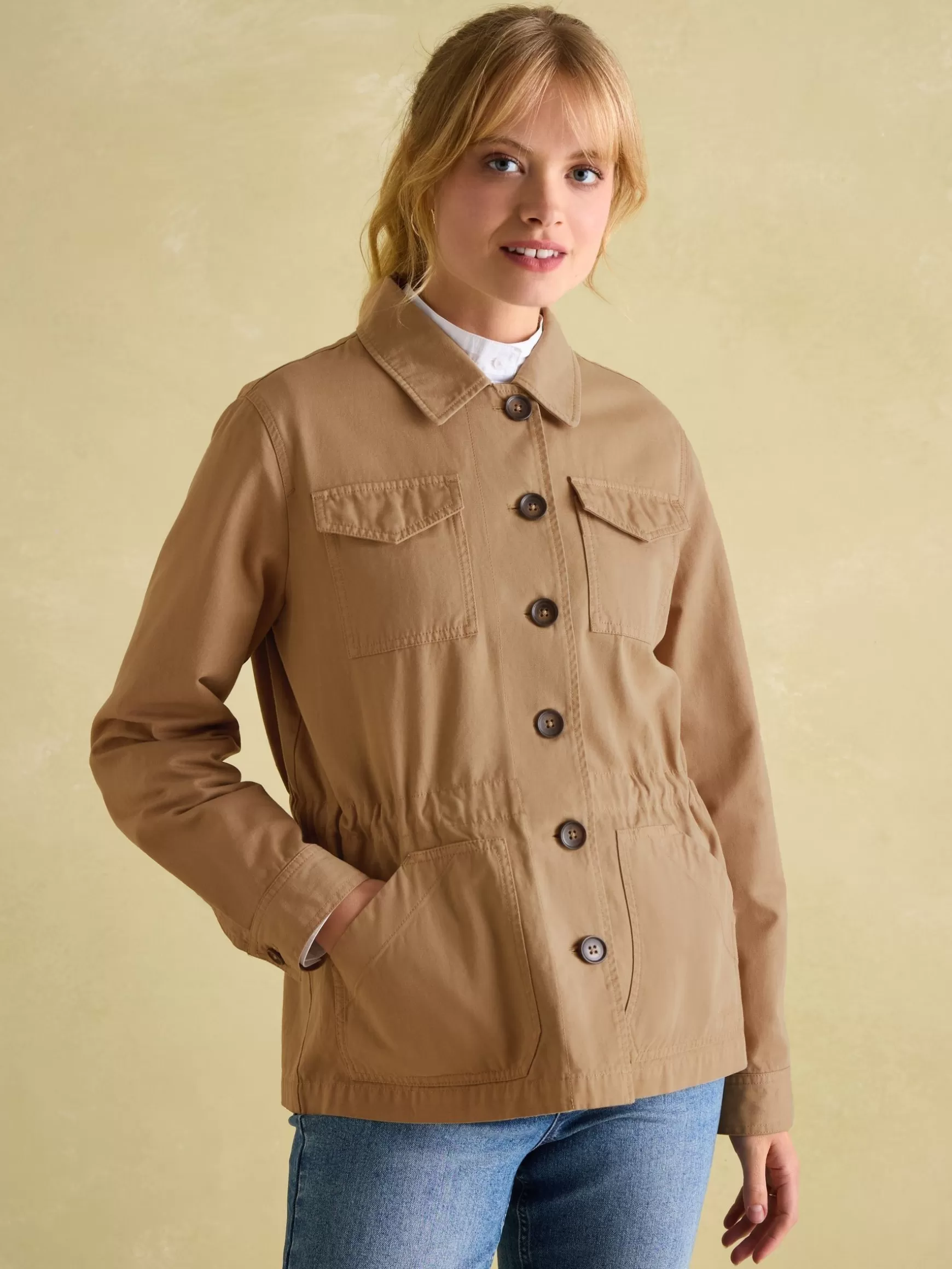 Twyford Tan Brown Safari Jacket^Joules Outlet