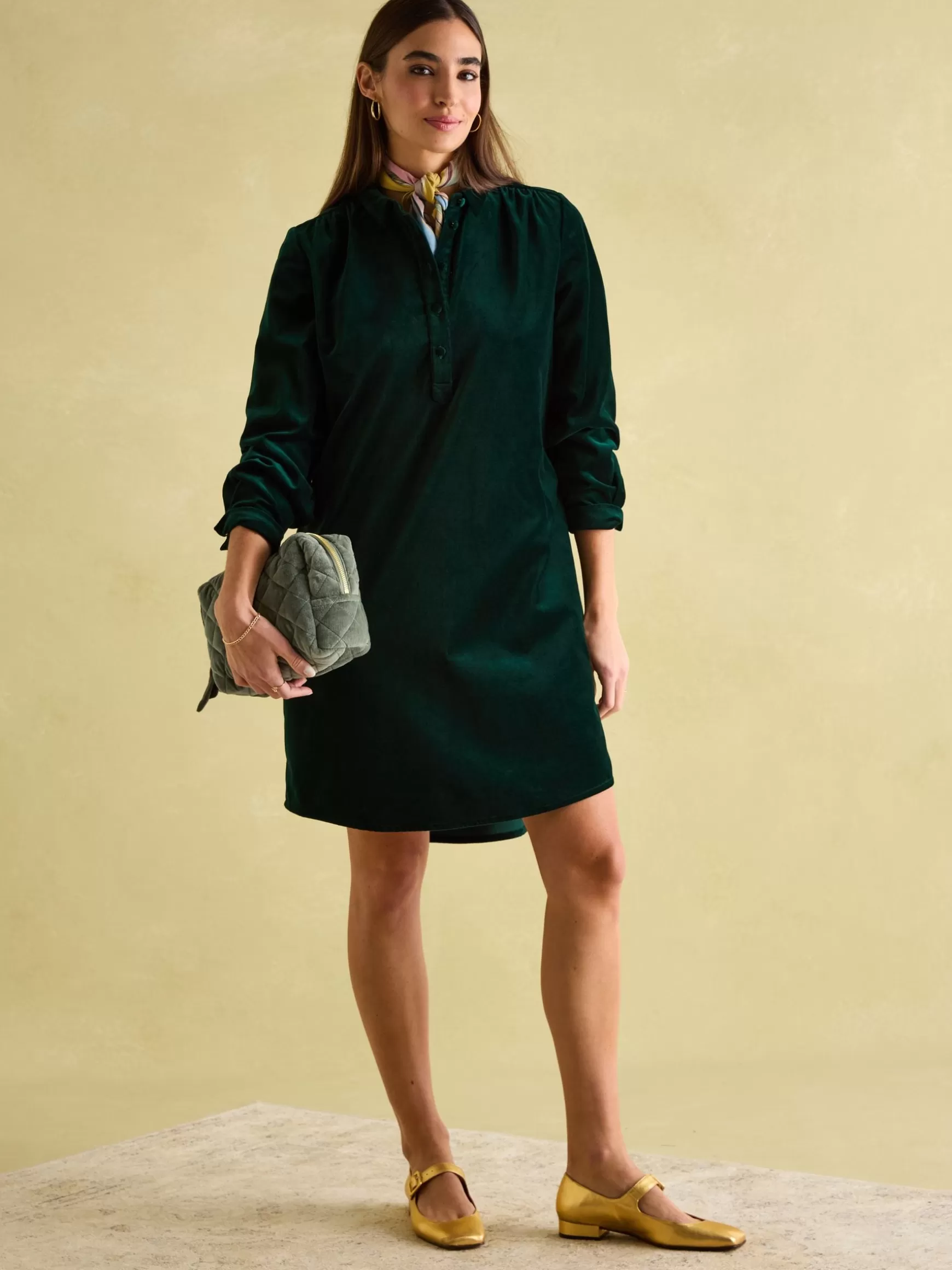 Velvet Marlowe Nehru Collar Shirt Dress^Joules Flash Sale