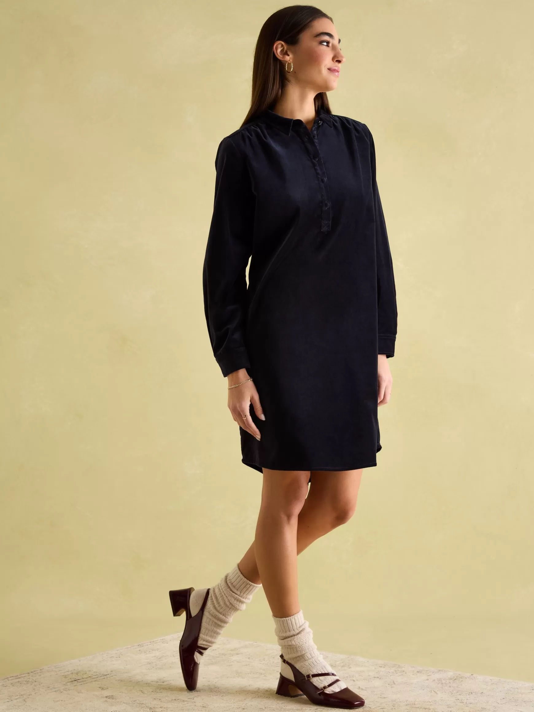 Velvet Marlowe Nehru Collar Shirt Dress^Joules Best