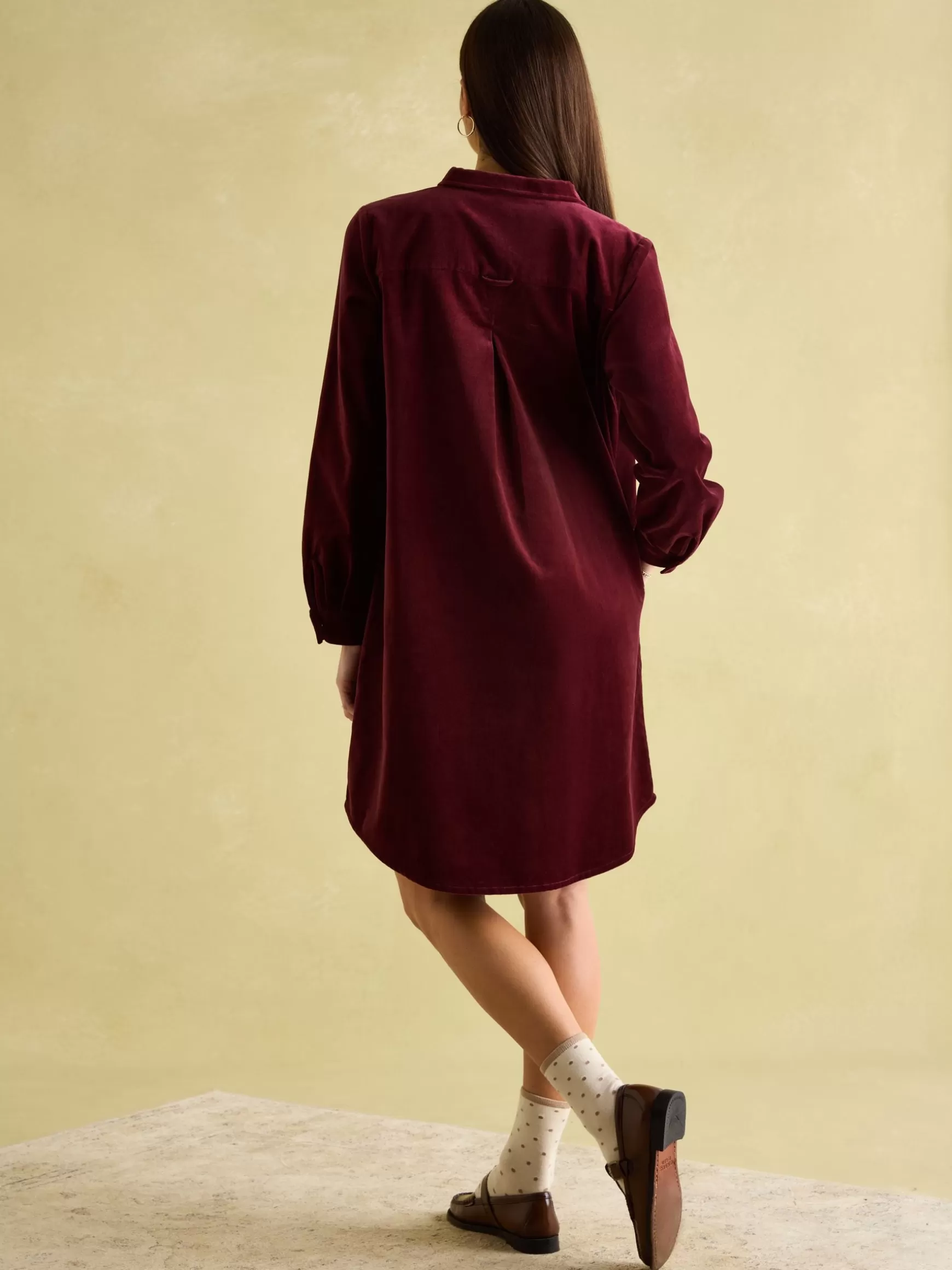 Velvet Marlowe Nehru Collar Shirt Dress^Joules Store