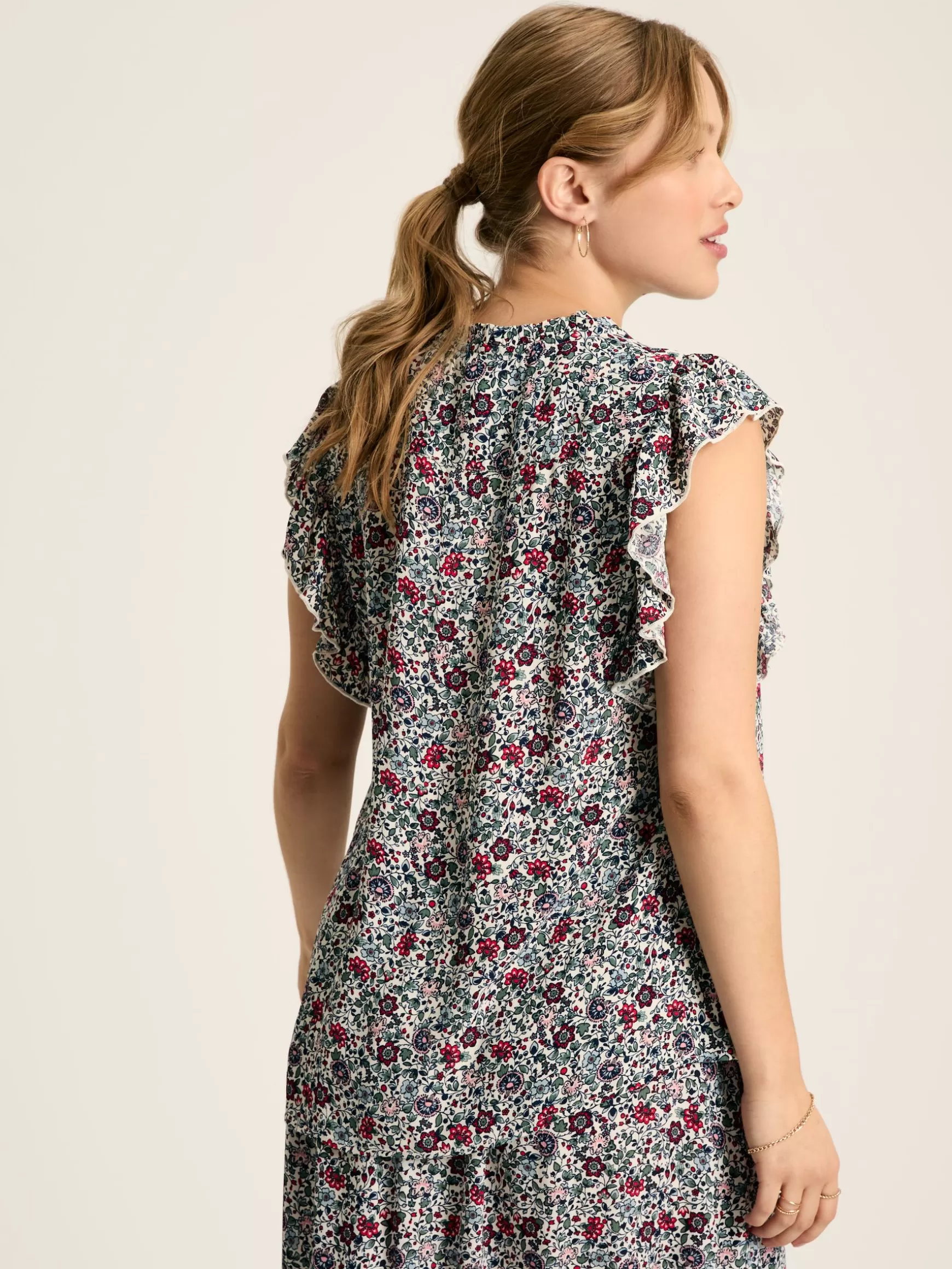 Verity Frill Shoulder Sleeveless Blouse^Joules Flash Sale