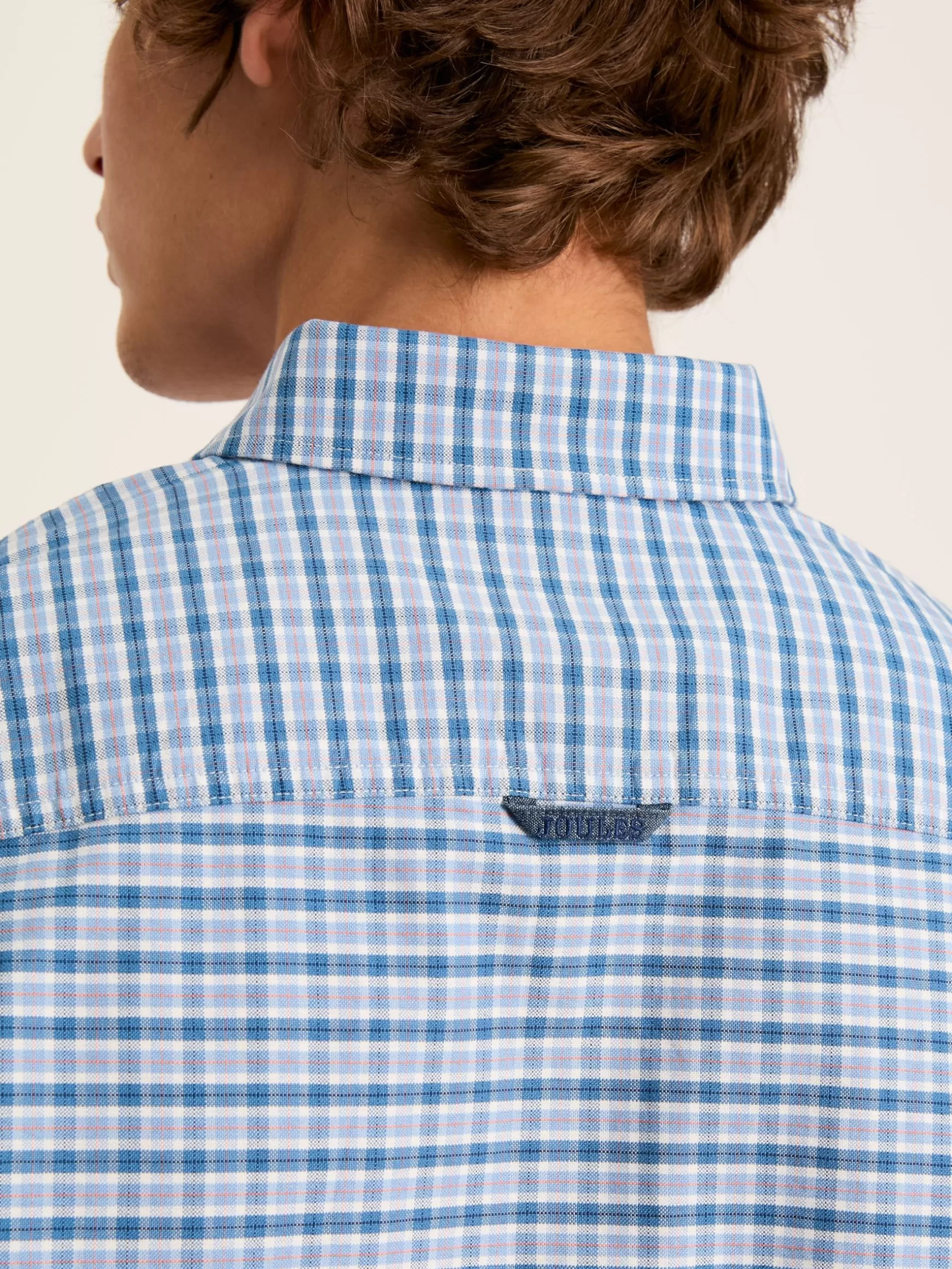 Welford Blue Gingham Cotton Check Shirt^Joules Best Sale