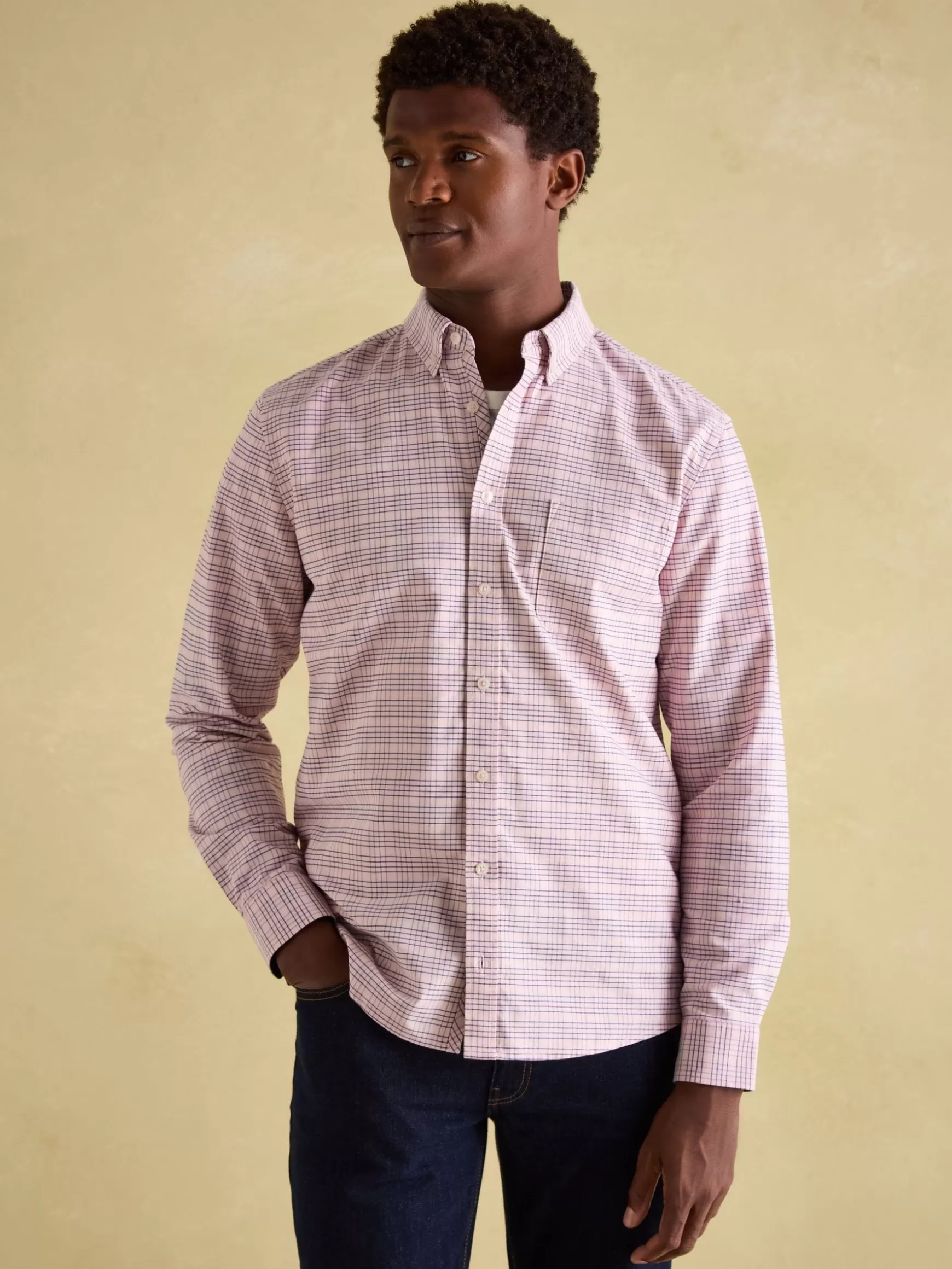 Welford Light Pink Cotton Check Shirt^Joules Flash Sale