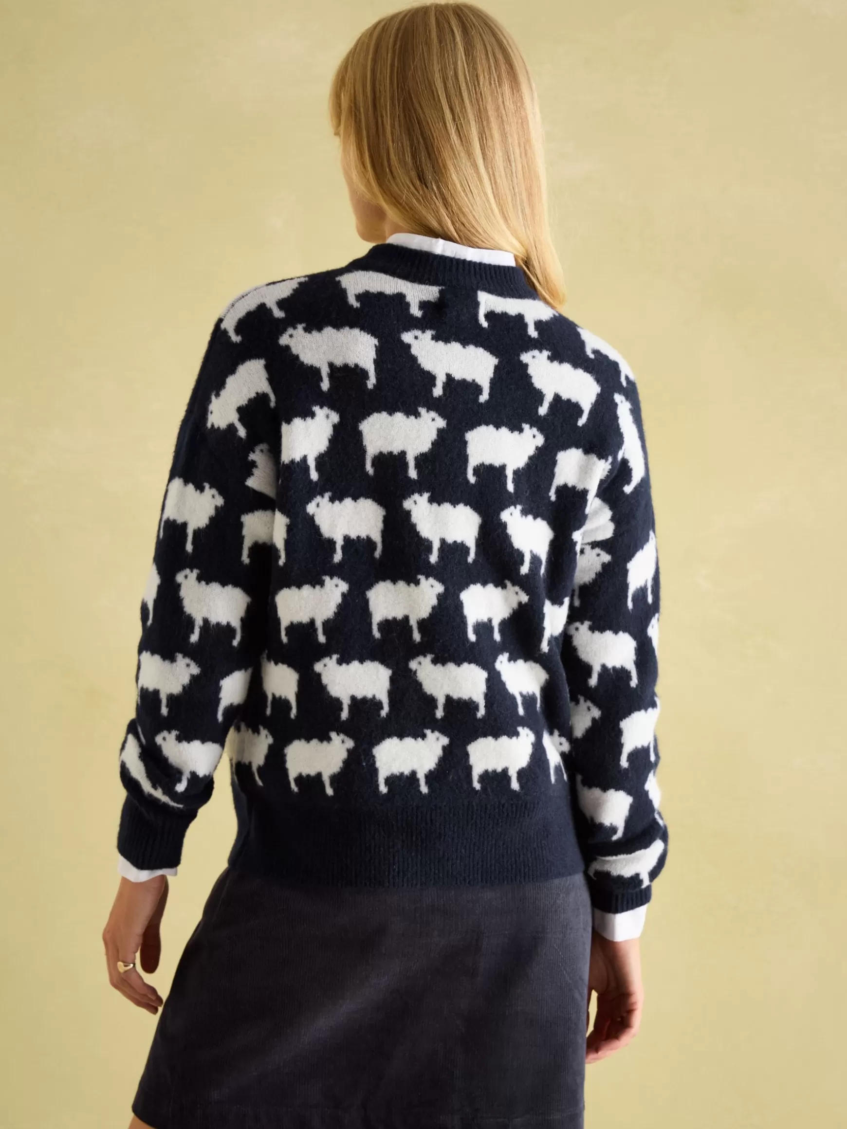 What The Flock Intarsia Sheep Jumper^Joules Sale