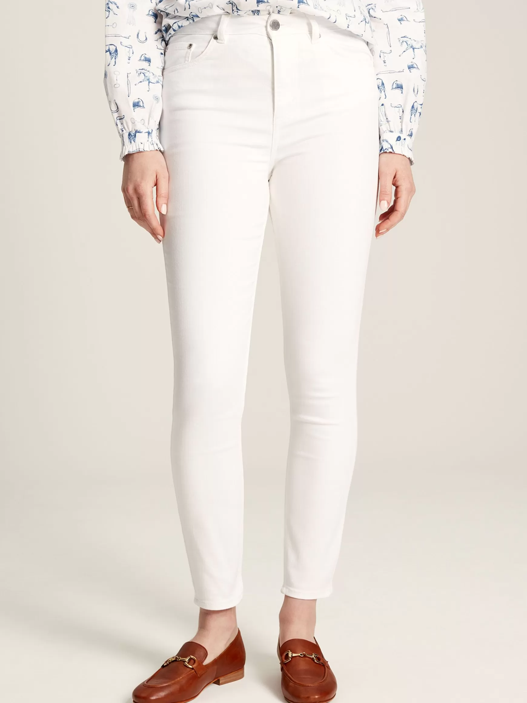 White Denim Stretch Skinny Jeans^Joules Store