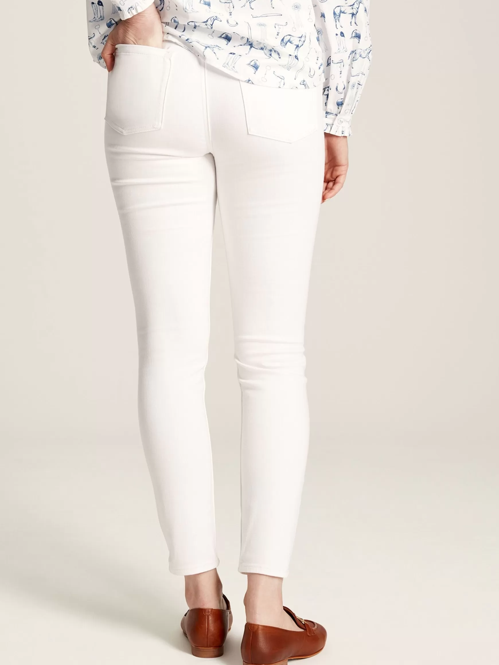 White Denim Stretch Skinny Jeans^Joules Store
