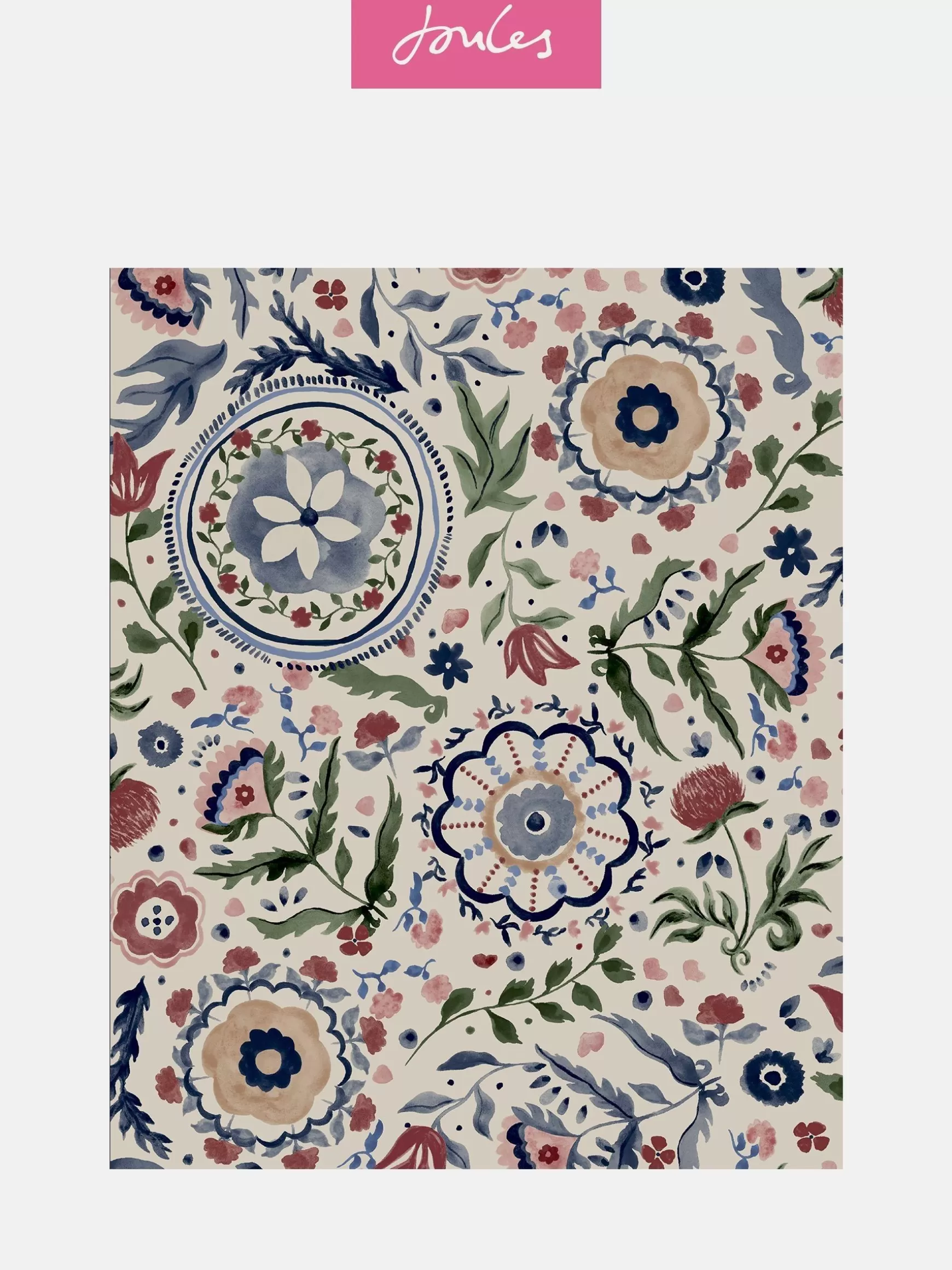 Festival Flowers Antique 10M Wallpaper^Joules Outlet