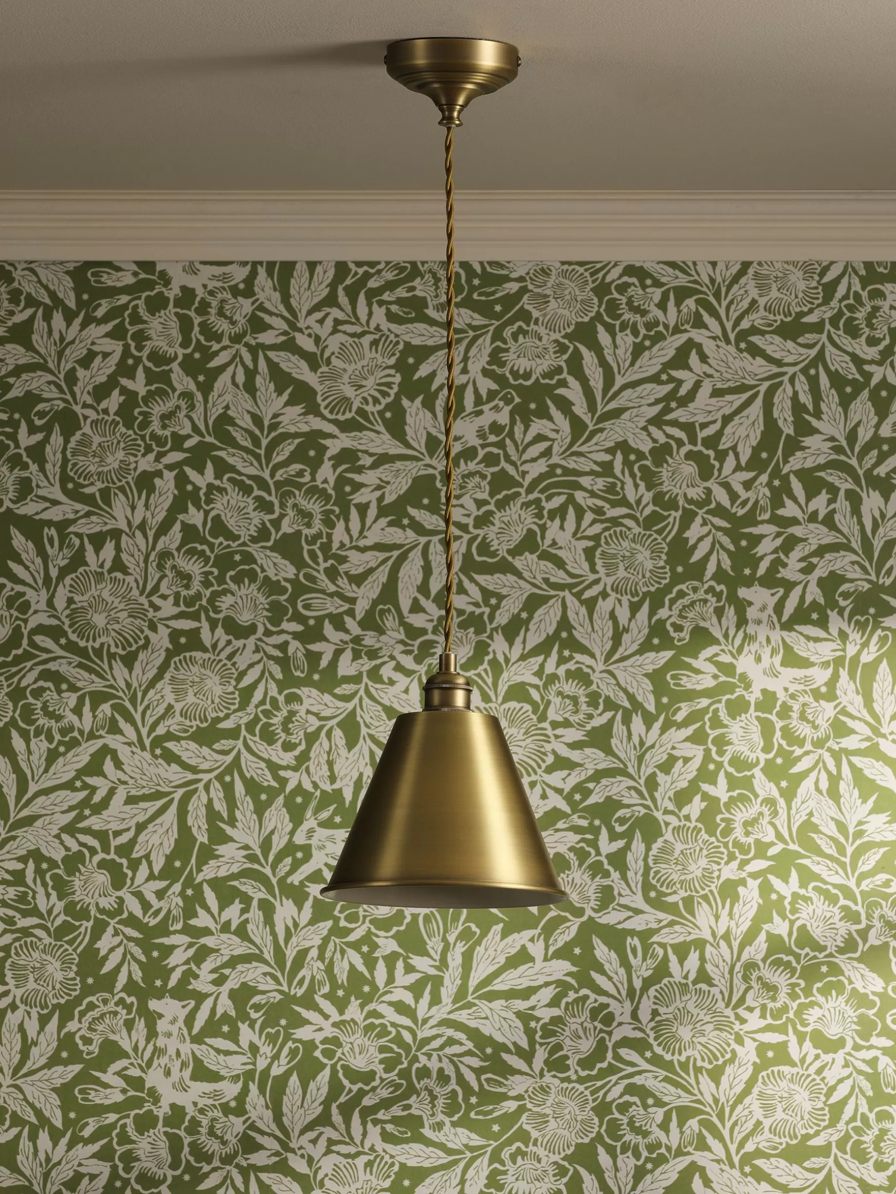 Wollaton Brass Ceiling Pendant^Joules Hot