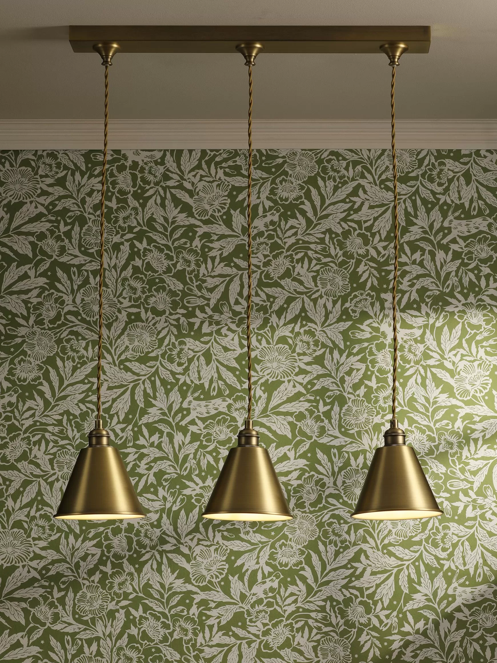 Wollaton Three Bar Brass Ceiling Light^Joules Outlet