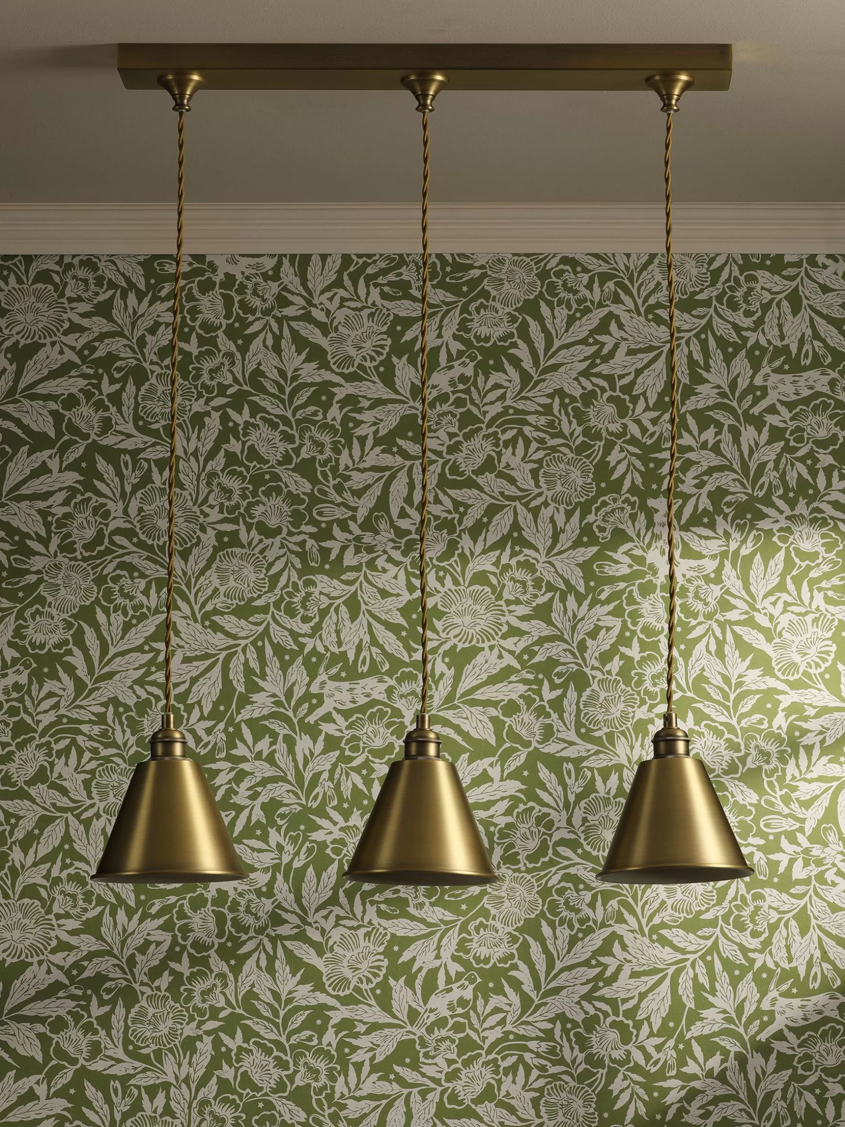 Wollaton Three Bar Brass Ceiling Light^Joules Outlet