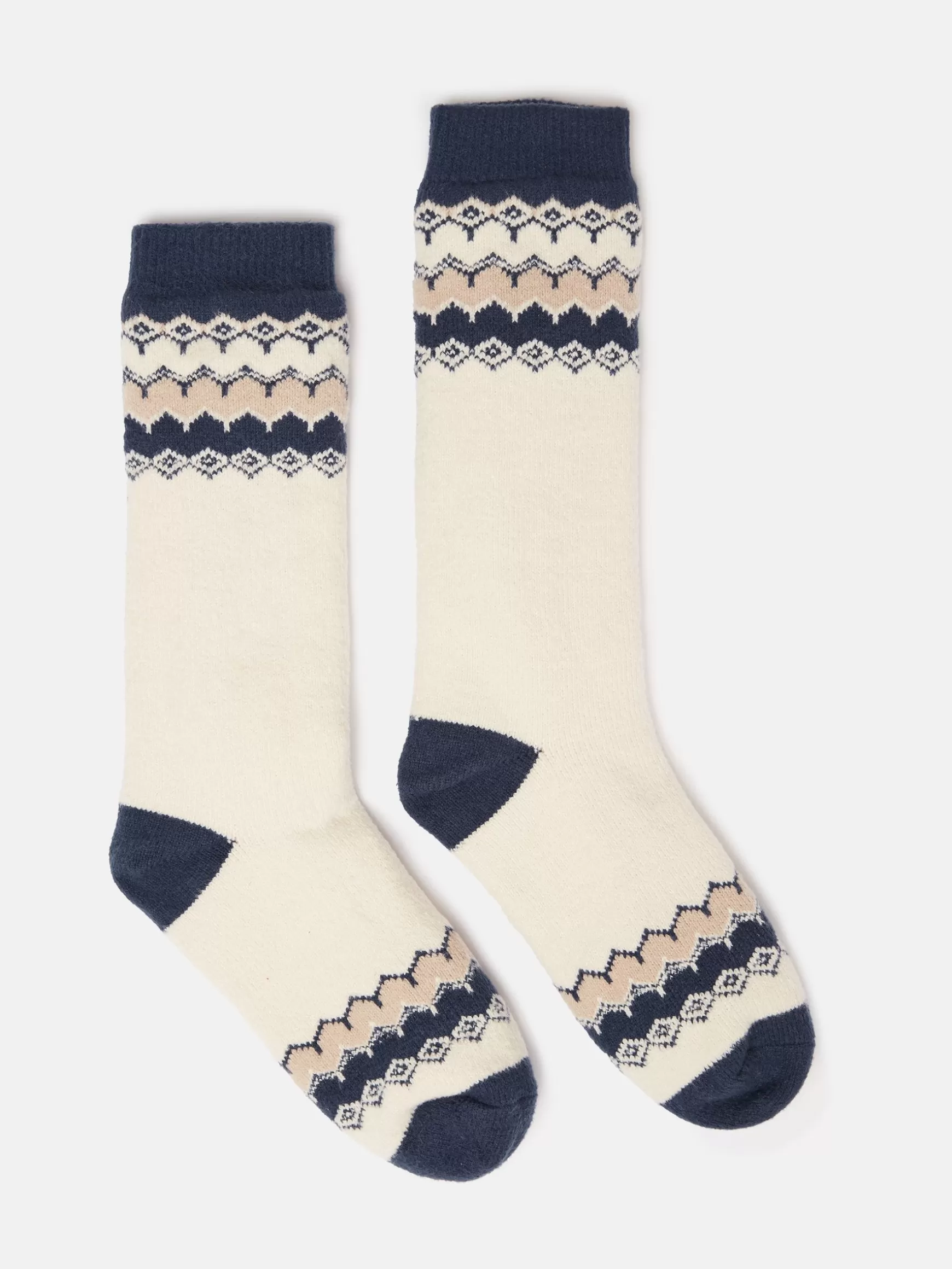 Women's Chalet Fair Isle Fleece Lined Socks (size 4-8)^Joules Discount