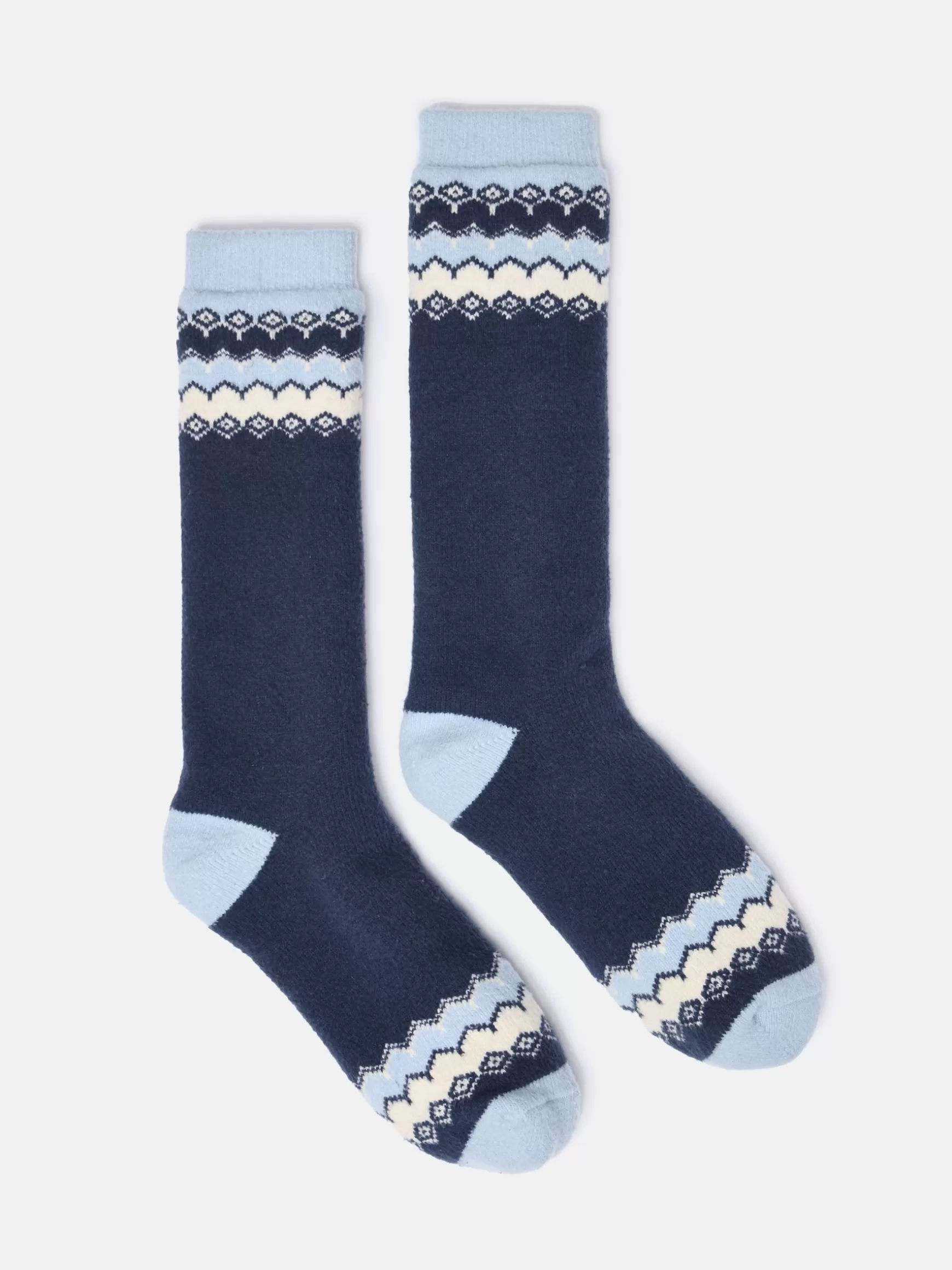 Women's Chalet Fair Isle Fleece Lined Socks (size 4-8)^Joules Best