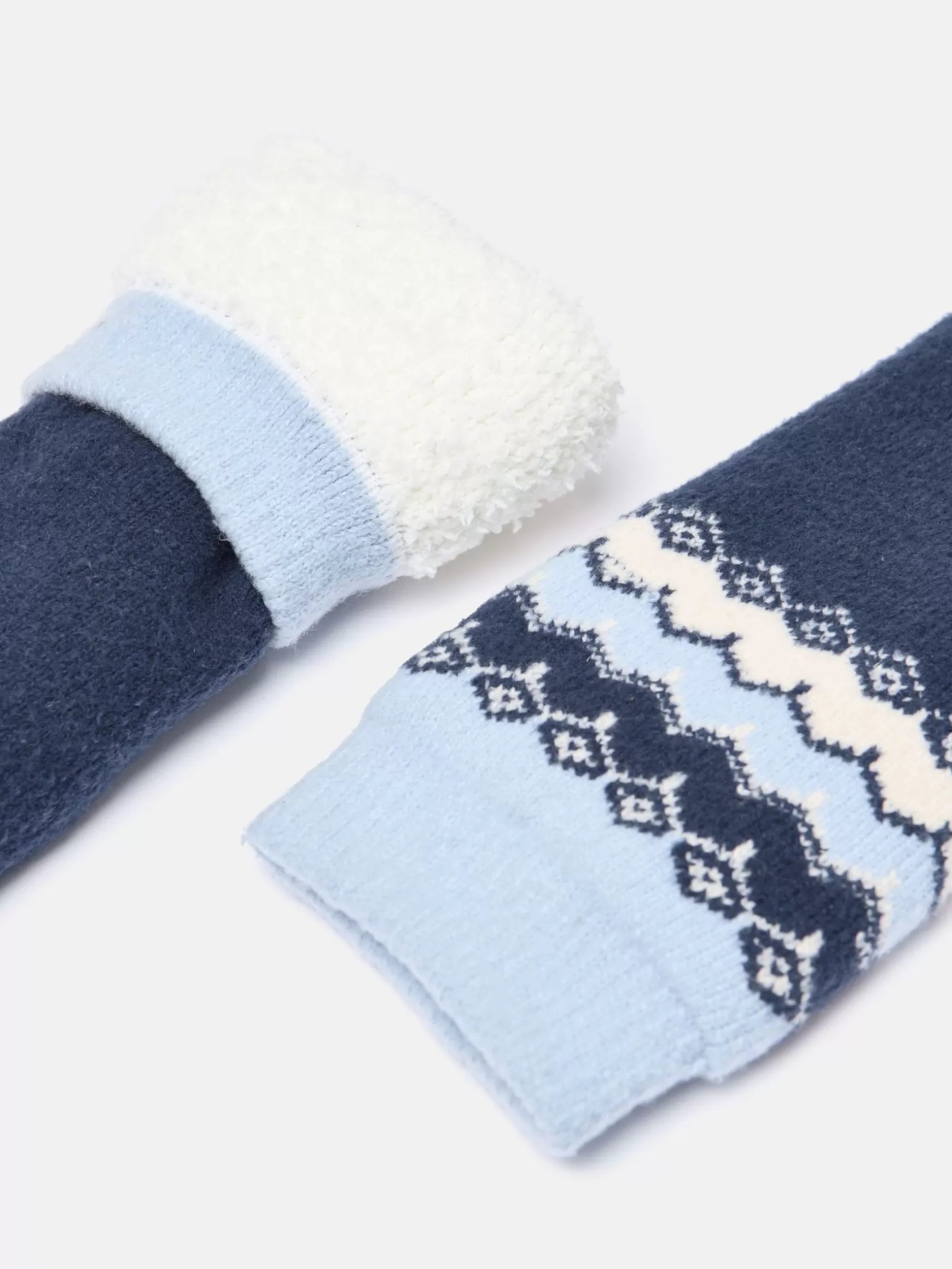 Women's Chalet Fair Isle Fleece Lined Socks (size 4-8)^Joules Best