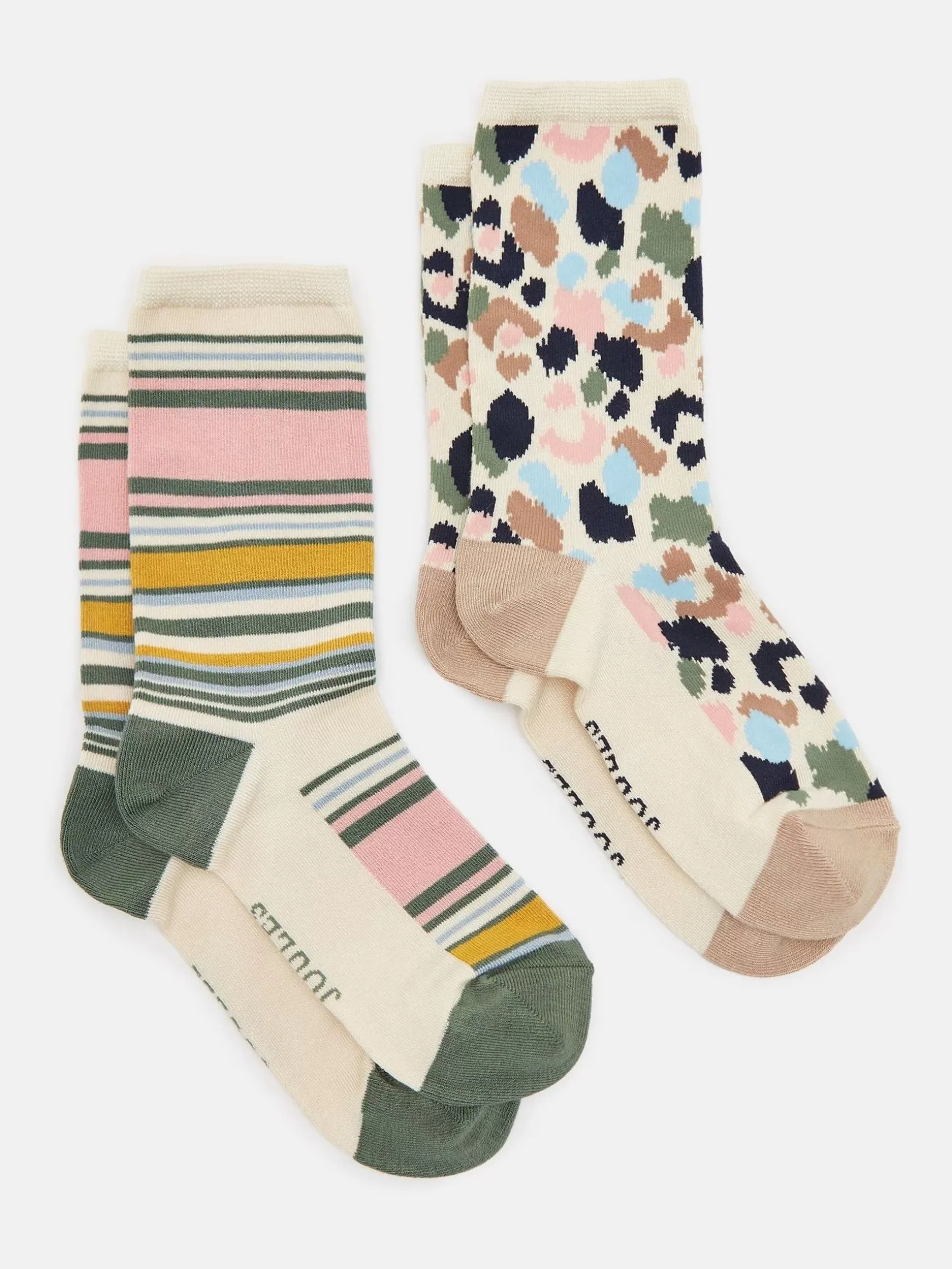 Women's Everyday Multi Animal 2 Pack Socks (size 4-8)^Joules Fashion