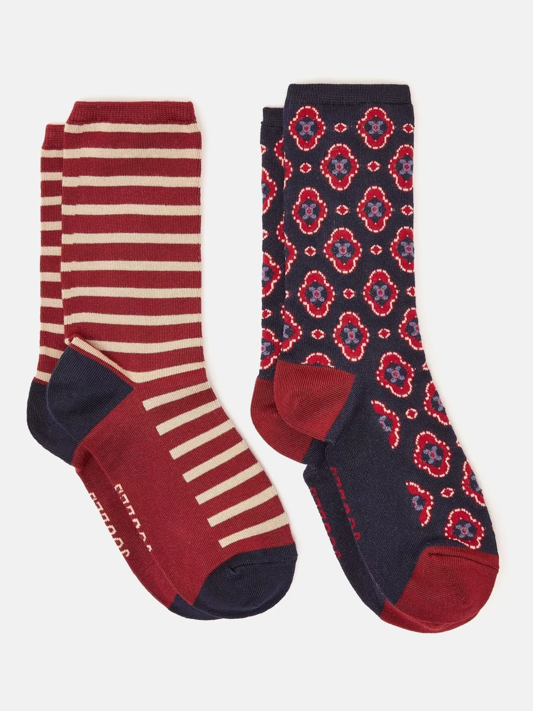 Women's Everyday 2 Pack Socks (size 4-8)^Joules Sale