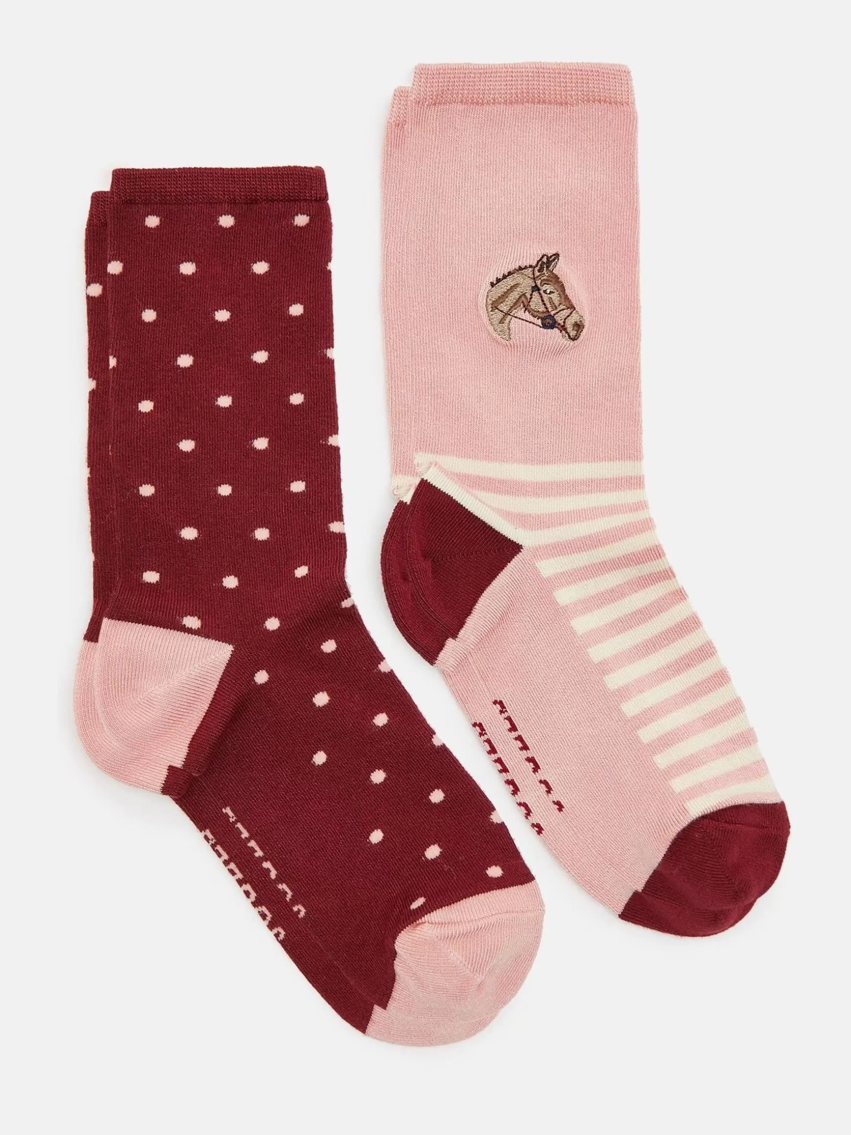 Women's Everyday 2 Pack Socks (size 4-8)^Joules Store