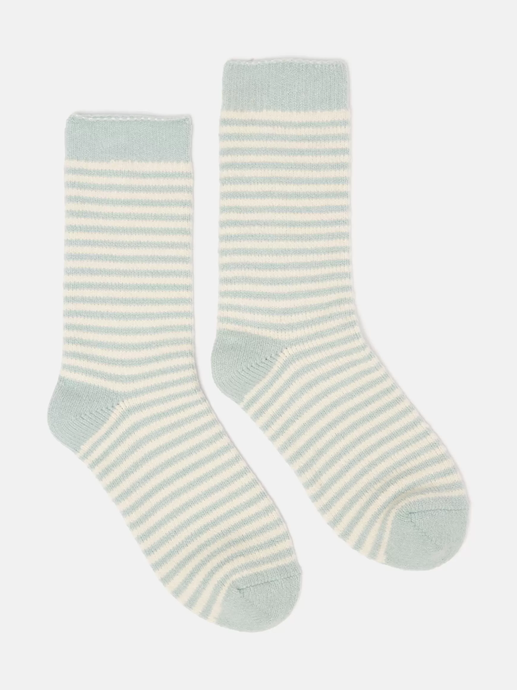 Women's Toasty Mint Green Cosy Striped Socks (size 4-8)^Joules Cheap