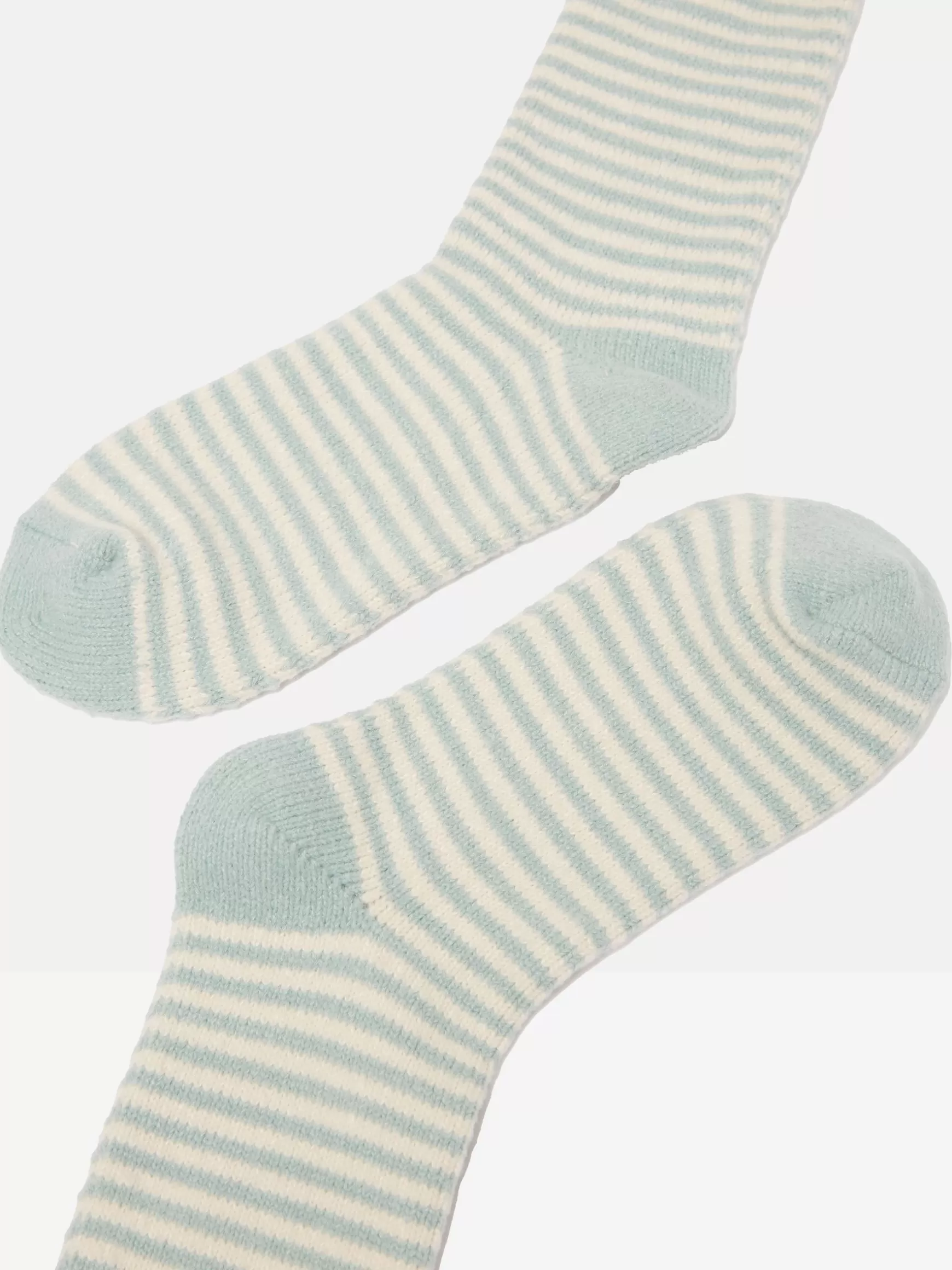 Women's Toasty Mint Green Cosy Striped Socks (size 4-8)^Joules Cheap
