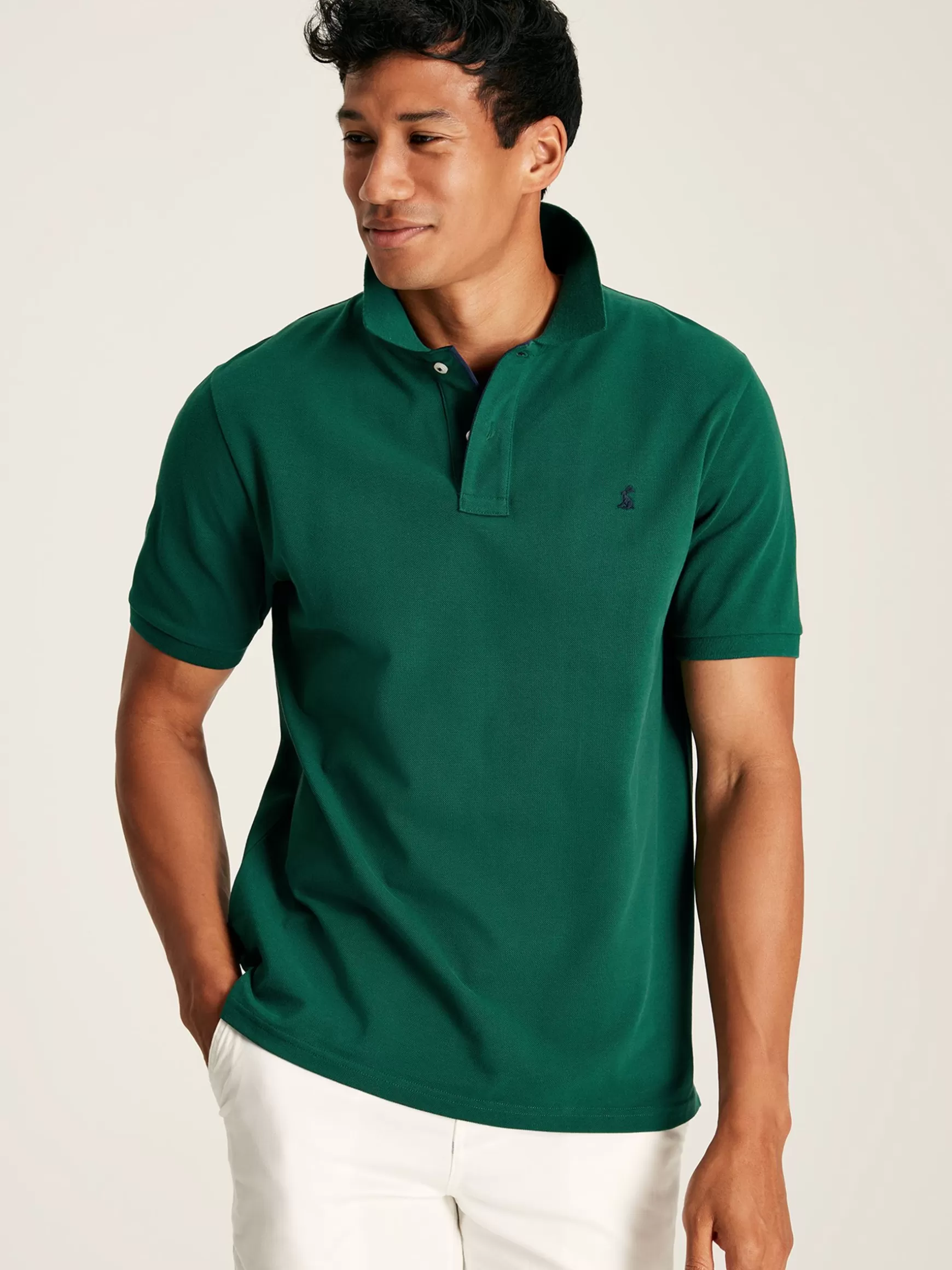 Woody Dark Green Regular Fit Cotton Pique Polo Shirt^Joules Outlet