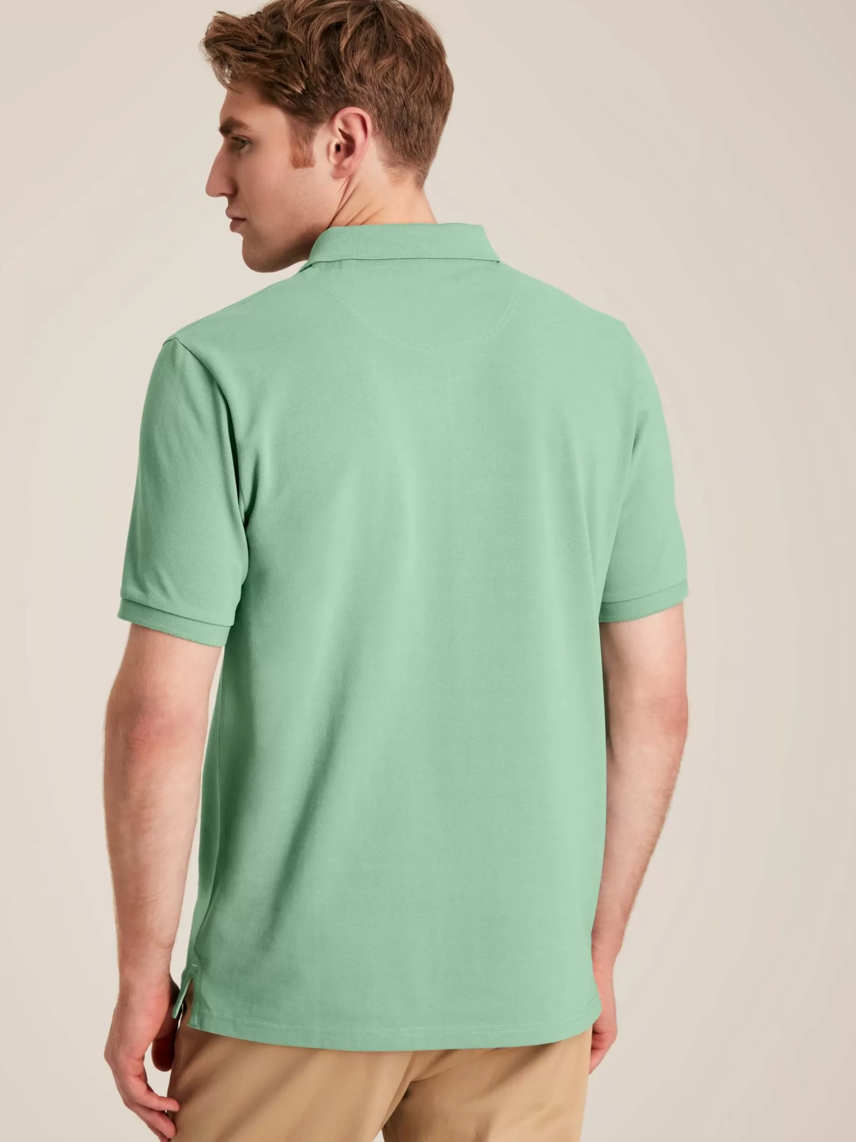 Woody Light Green Regular Fit Cotton Pique Polo Shirt^Joules Sale