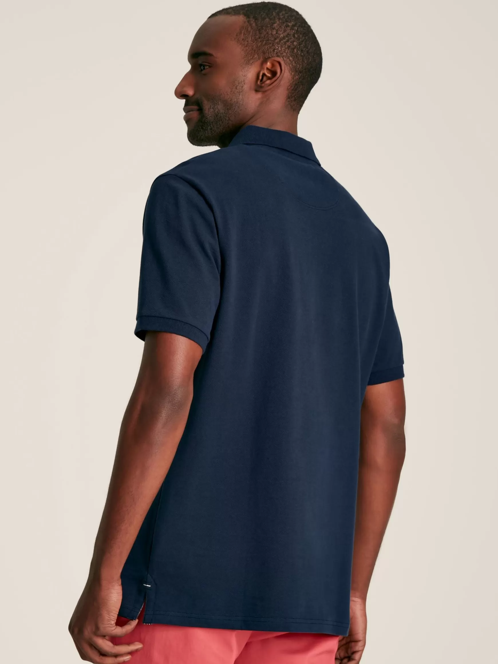 Woody Navy Blue Regular Fit Cotton Pique Polo Shirt^Joules Store