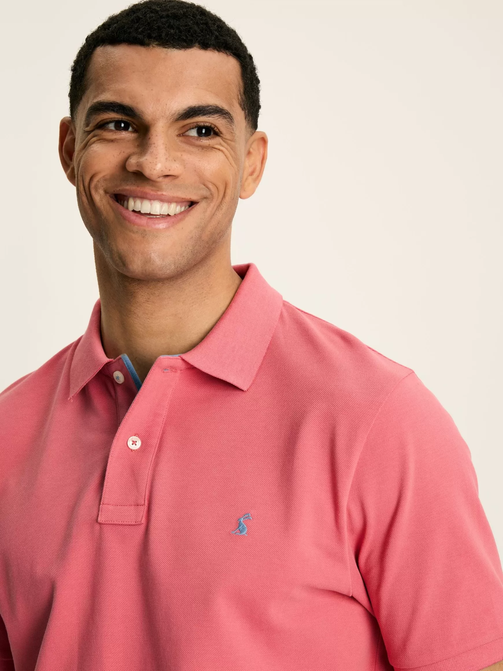 Woody Soft Pink Regular Fit Cotton Pique Polo Shirt^Joules Hot